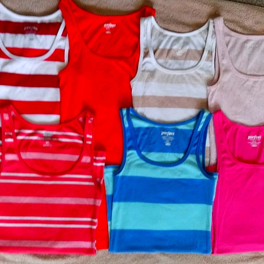 7 small perfect tank tops